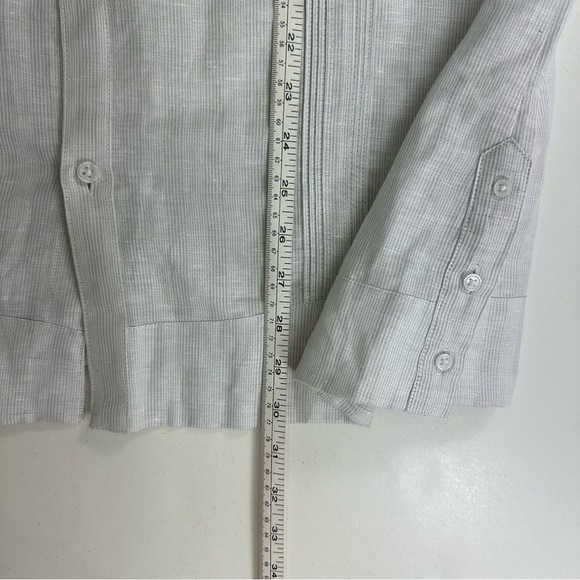 Cubavera Men's Light Tan Casual Shirt - Picture 6 of 9